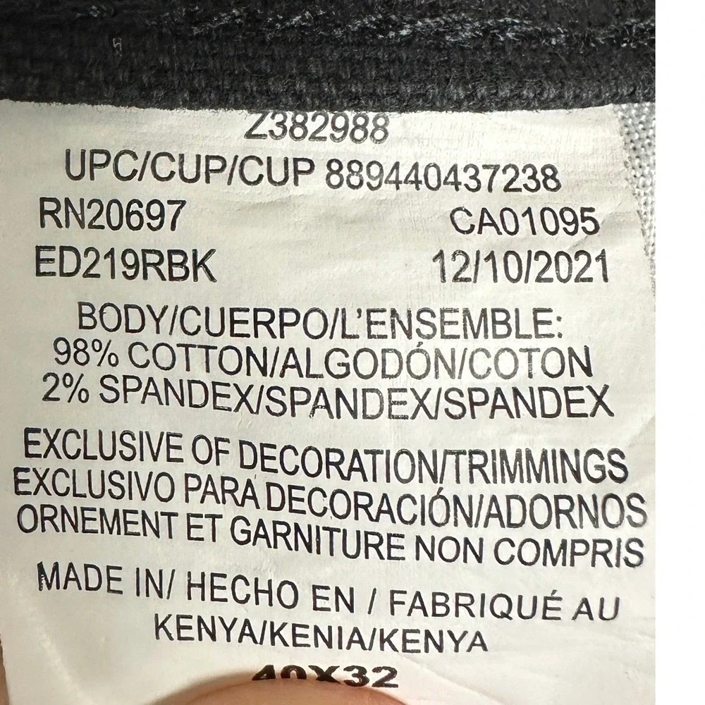 NEW Dickies Dungaree Jeans Men 40X32 Black Flex Regular Fit Straight Leg Stretch